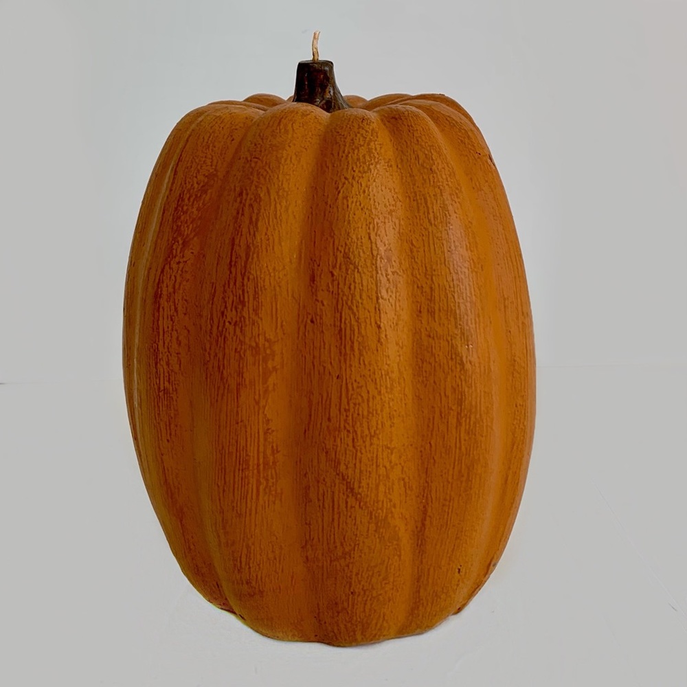 NWT Fall Autumn Thanksgiving 9” Unscented Pumpkin Candle